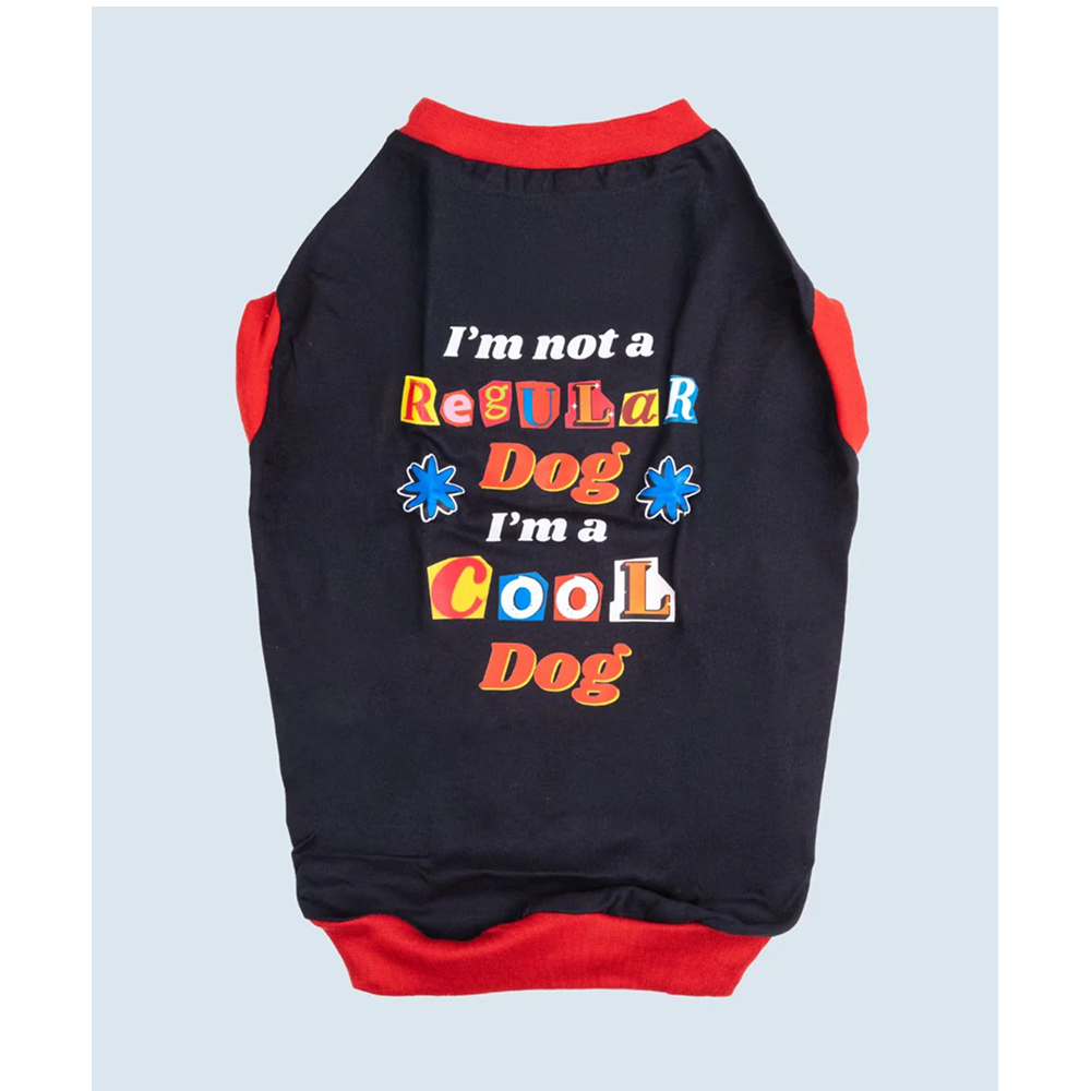 Pet Set Go I’m Not a Regular Dog T shirt for Dogs (Black) Dogs-Clothing & Accessories Pet Set Go Dropship 14