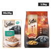 Sheba Fish with Dry Bonito Flake Premium Cat Wet Food Cats-Wet Food Sheba 96x35g + 1.5kg