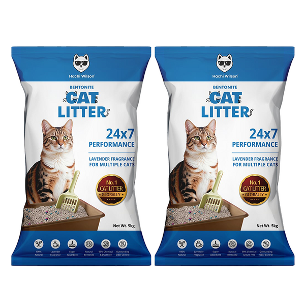 Hachi Wilson Premium Natural Bentonite White Sand Cat Litter
