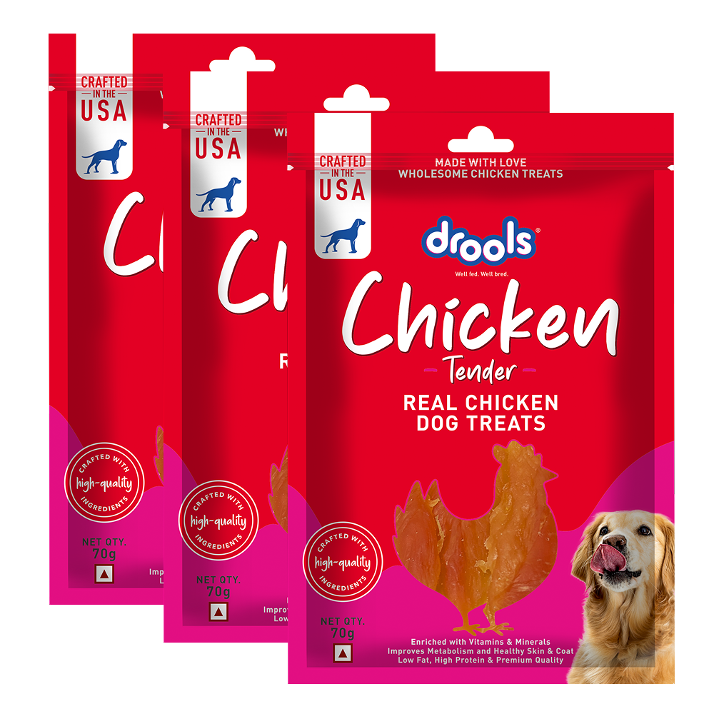 Drools Chicken Tender Dog Treats Dog Treats + Others Drools 3x70g
