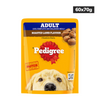 Pedigree Roasted Lamb Flavour Chunks in Gravy Adult Dog Wet Food Dogs-Wet Food Pedigree 60x70g