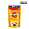 Pedigree Chicken and Liver Chunks in Gravy Adult Dog Wet Food (130g) Dogs-Wet Food Pedigree 24x130g