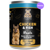 Dog Meal Chicken and Fish Meals Dog Wet Food Dogs-Wet Food Dog Meal 4x425g