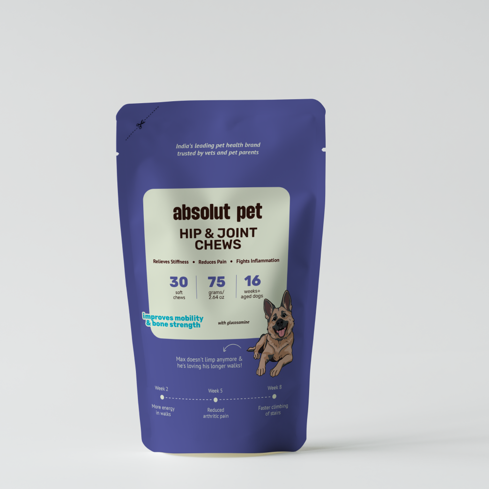 Absolut Pet Probiotics Gut & Hip, Joint Care & Skin & Coat with Collagen Health Dog Supplements Combo Dogs-Health & Wellness Absolut Pet