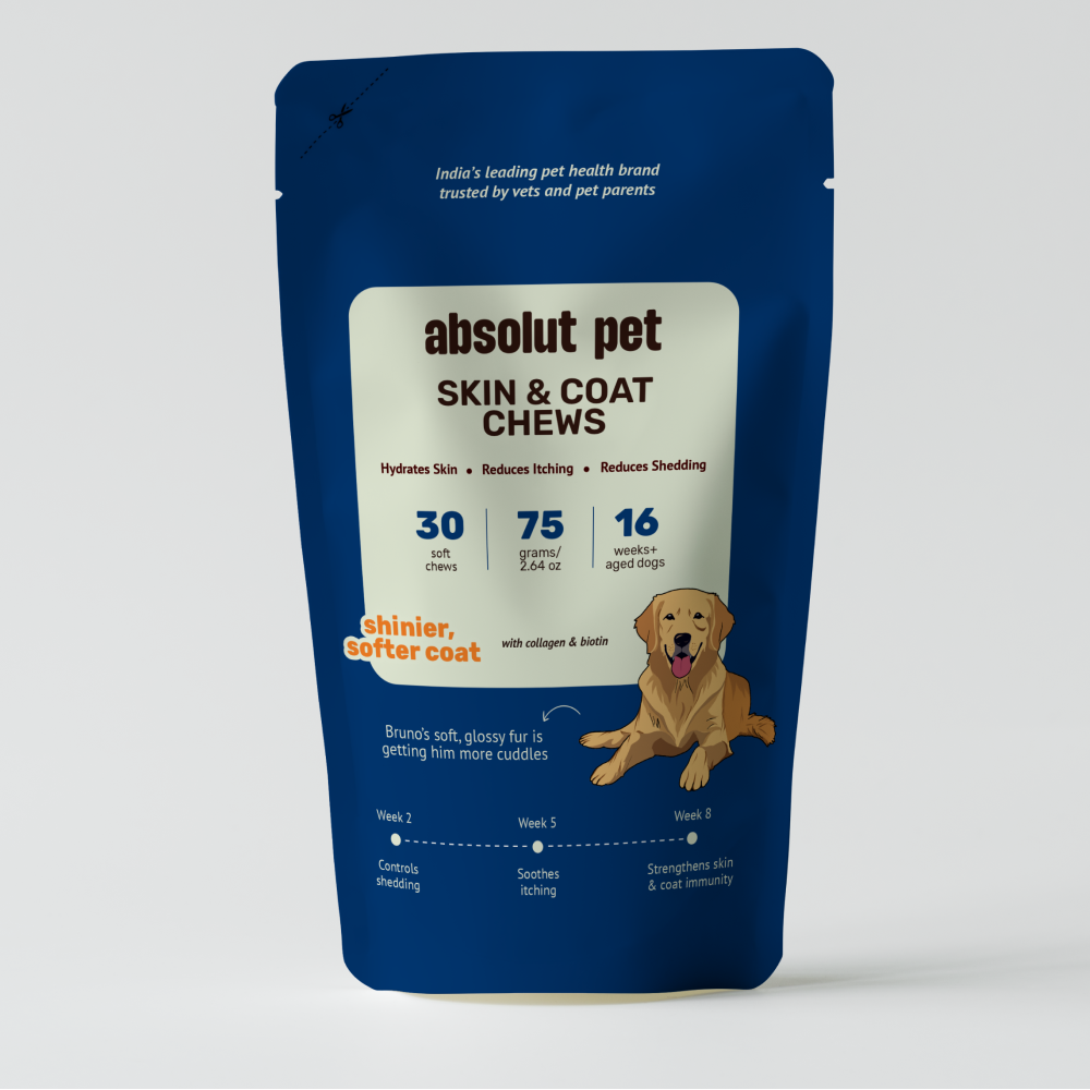 Absolut Pet Probiotics Gut & Hip, Joint Care & Skin & Coat with Collagen Health Dog Supplements Combo Dogs-Health & Wellness Absolut Pet