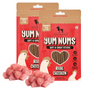 HUFT Yum Nums Real Chicken Soft & Chewy Sticks Dog Treats Dog Treats + Others Heads Up for Tails 2x70g