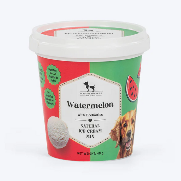 HUFT Watermelon with Prebiotics Natural Ice Cream for Dogs