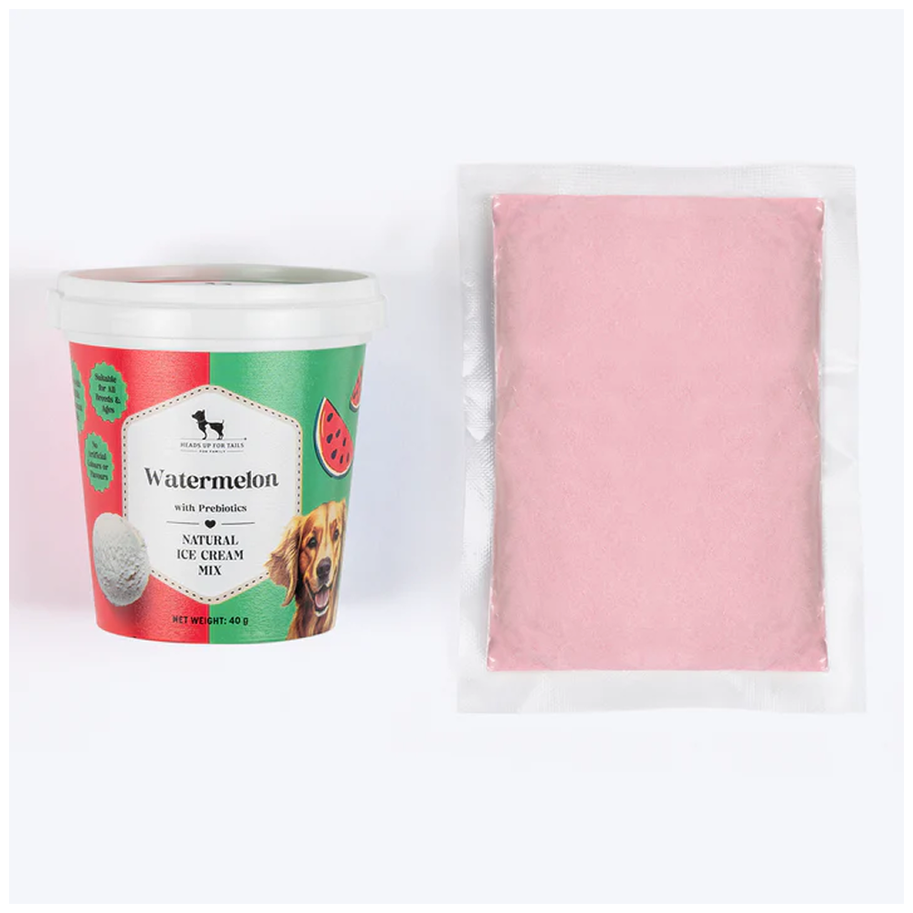 HUFT Watermelon with Prebiotics Natural Ice Cream for Dogs Dog Treats + Others Heads Up for Tails