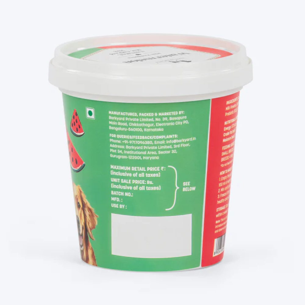 HUFT Watermelon with Prebiotics Natural Ice Cream for Dogs Dog Treats + Others Heads Up for Tails