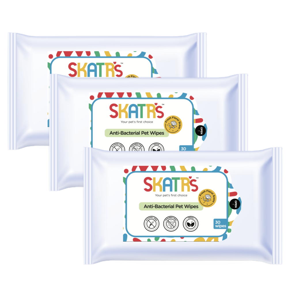 Skatrs Antibacterial Cleaning Wipes for Dogs and Cats