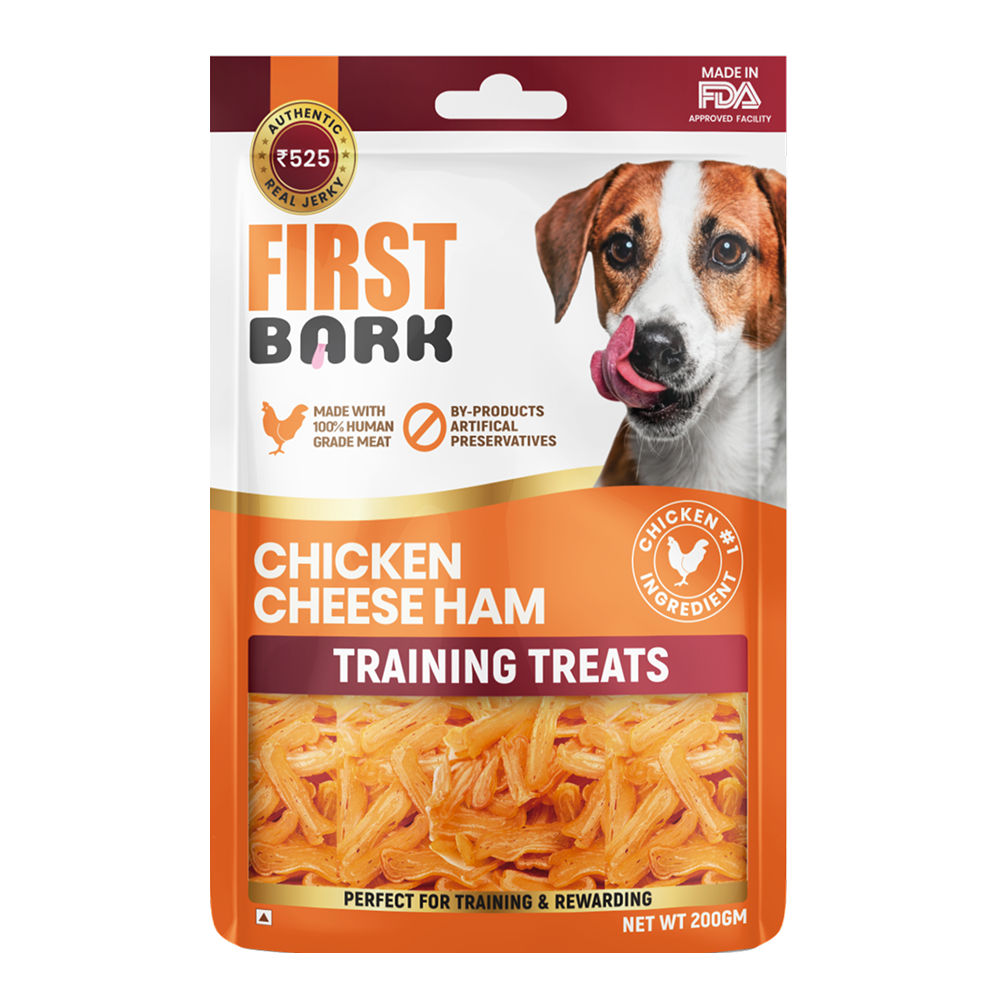 First Bark Chicken Cheese Ham Training Dog Treat Dog Treats + Others First Bark 200g