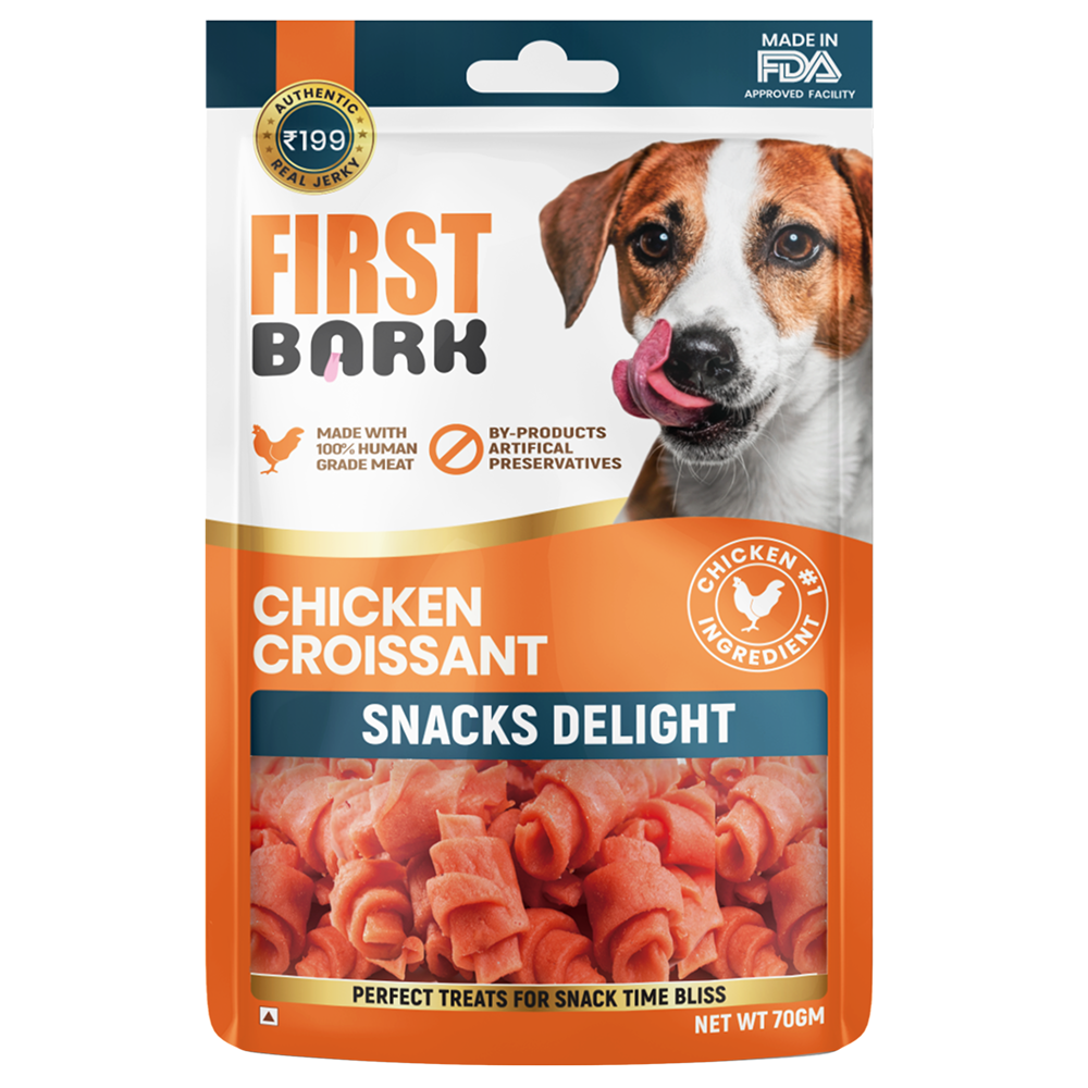 First Bark Chicken Croissant Dog Treat Dog Treats + Others First Bark 70g