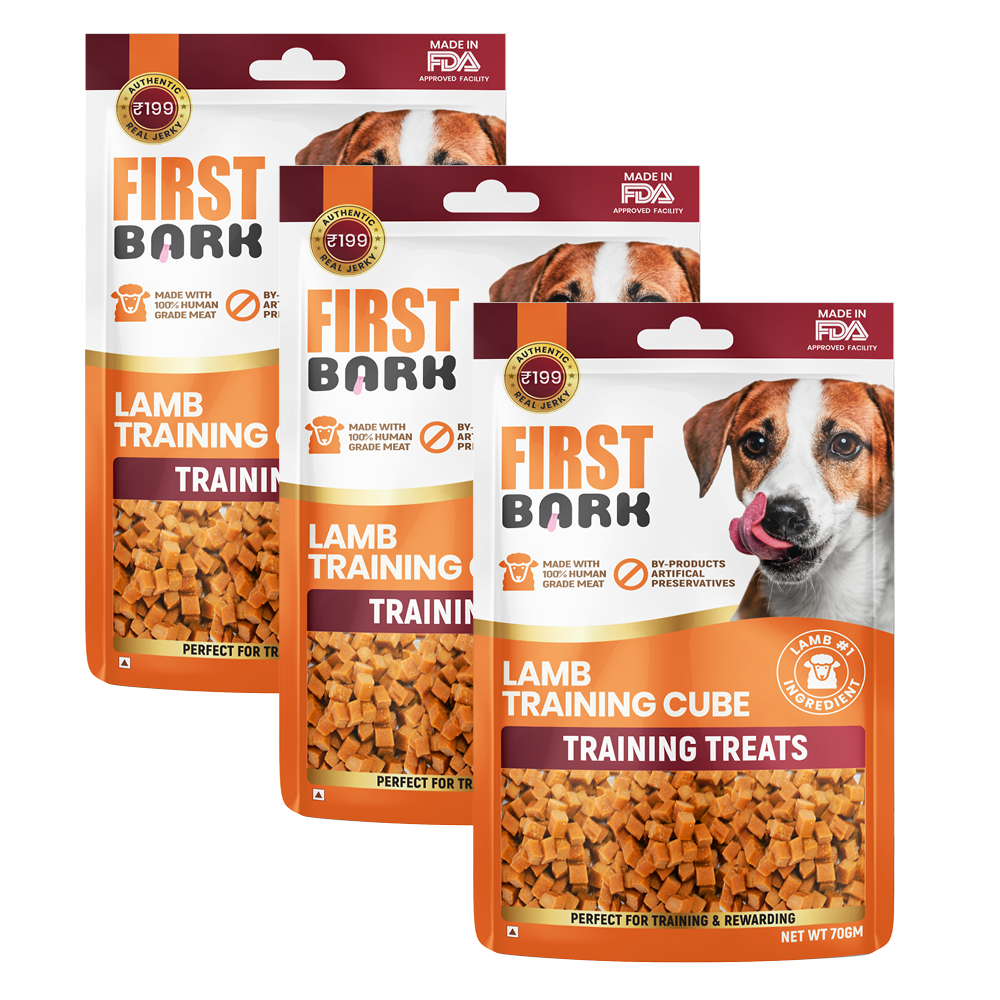 First Bark Lamb Training Cubes Jerky Dog Treat Dog Treats + Others First Bark