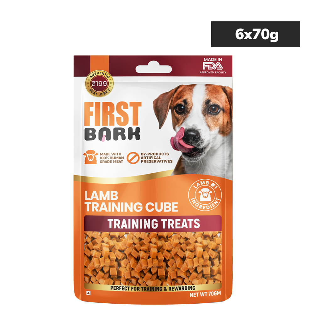 First Bark Lamb Training Cubes Jerky Dog Treat Dog Treats + Others First Bark