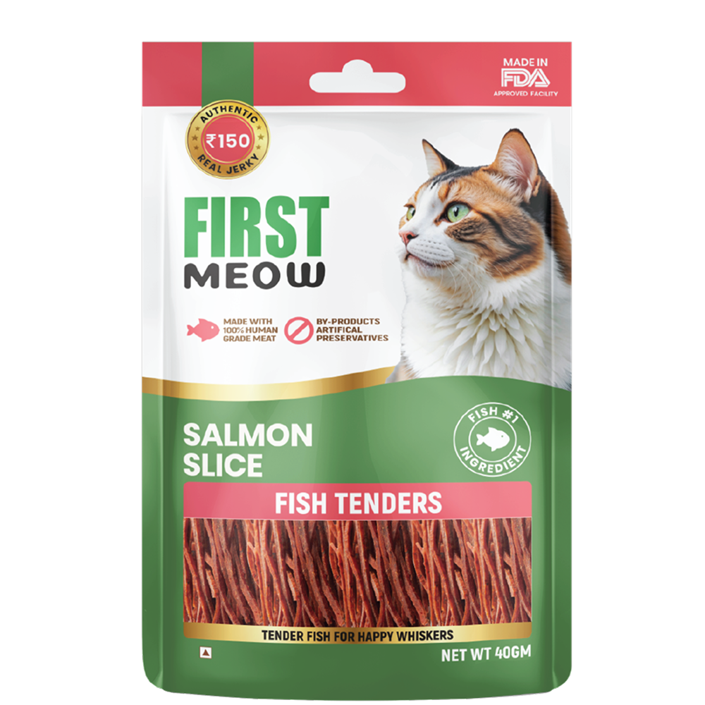 First Meow Salmon Slice Jerky Cat Treat Cats-Treats & Others First Meow 40g