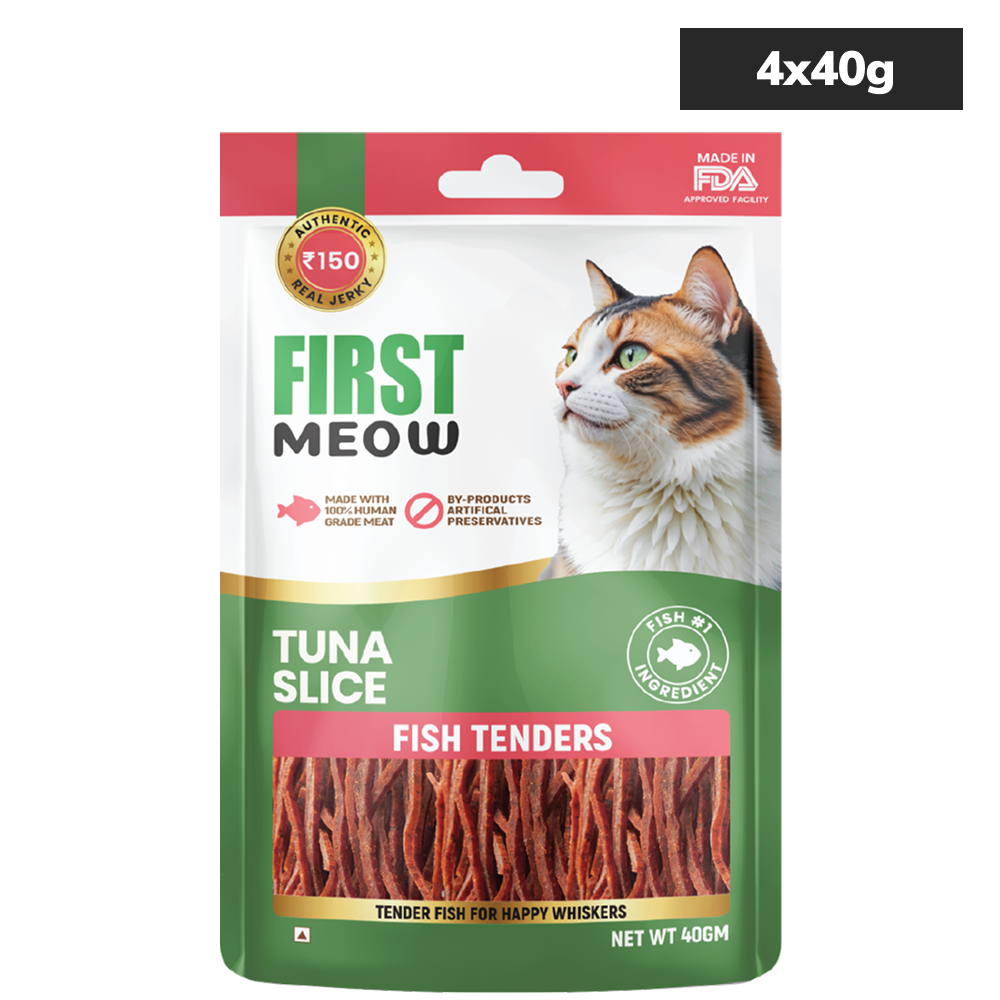 First Meow Tuna Slice Jerky Cat Treat Cats-Treats & Others First Meow 4x40g