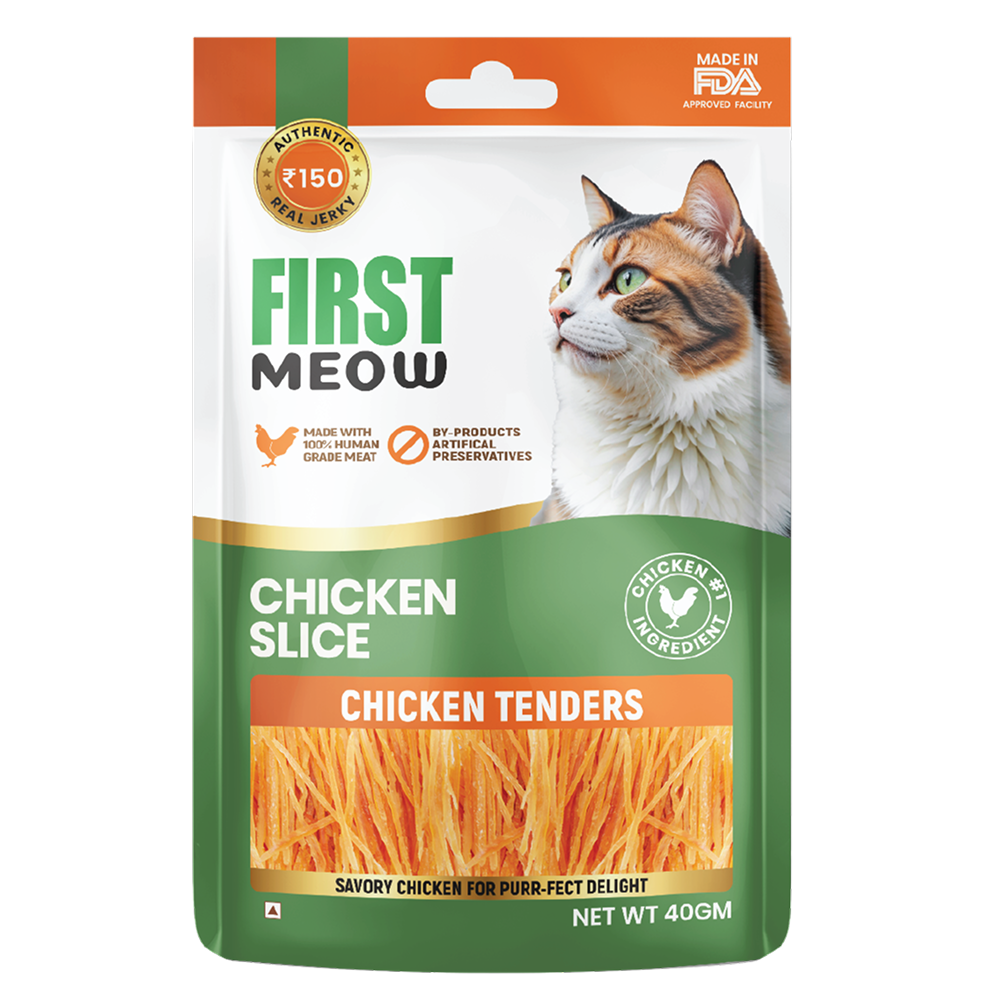 First Meow Chicken Slice Jerky Cat Treat Cats-Treats & Others First Meow 40g