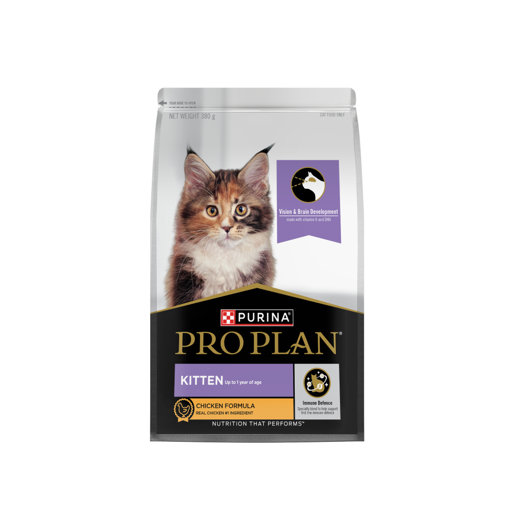 Pro Plan Chicken Flavoured Kitten Cat Dry Food Cats- Dry food Pro Plan 380g