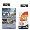 Taste of the Wild Sierra Mountain Roasted Lamb Dry Food, Farmina ND Pumpkin Lamb Blueberry Mini Adult Dog Dry Food Combo Exclusive Combo Exclusive Combo 2kg+800g