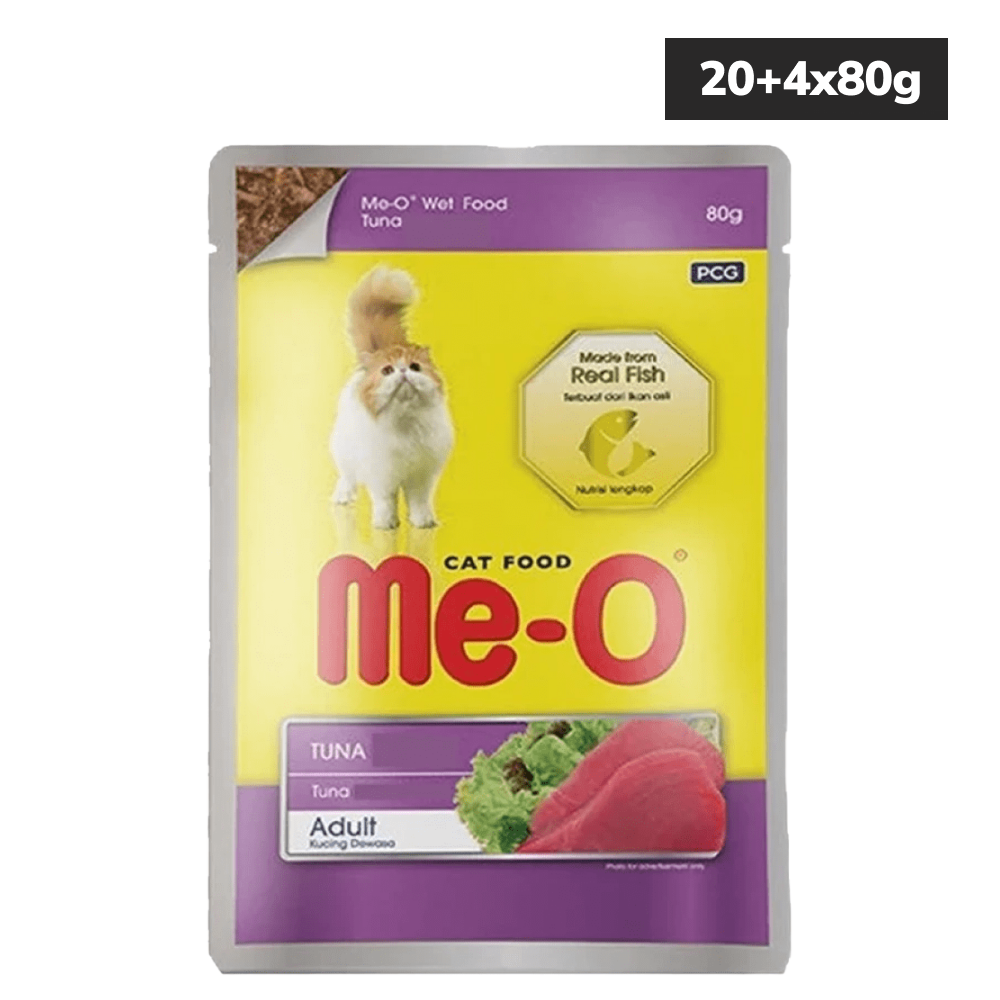 Me O Tuna Adult Cat Wet Food Cats-Wet Food Me O 20+4x80g