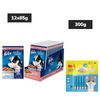 Purina Felix Salmon Jelly Adult Wet Food, Me O Creamy Chicken Liver Treats Cats Combo Exclusive Combo Exclusive Combo 12x85g+300g