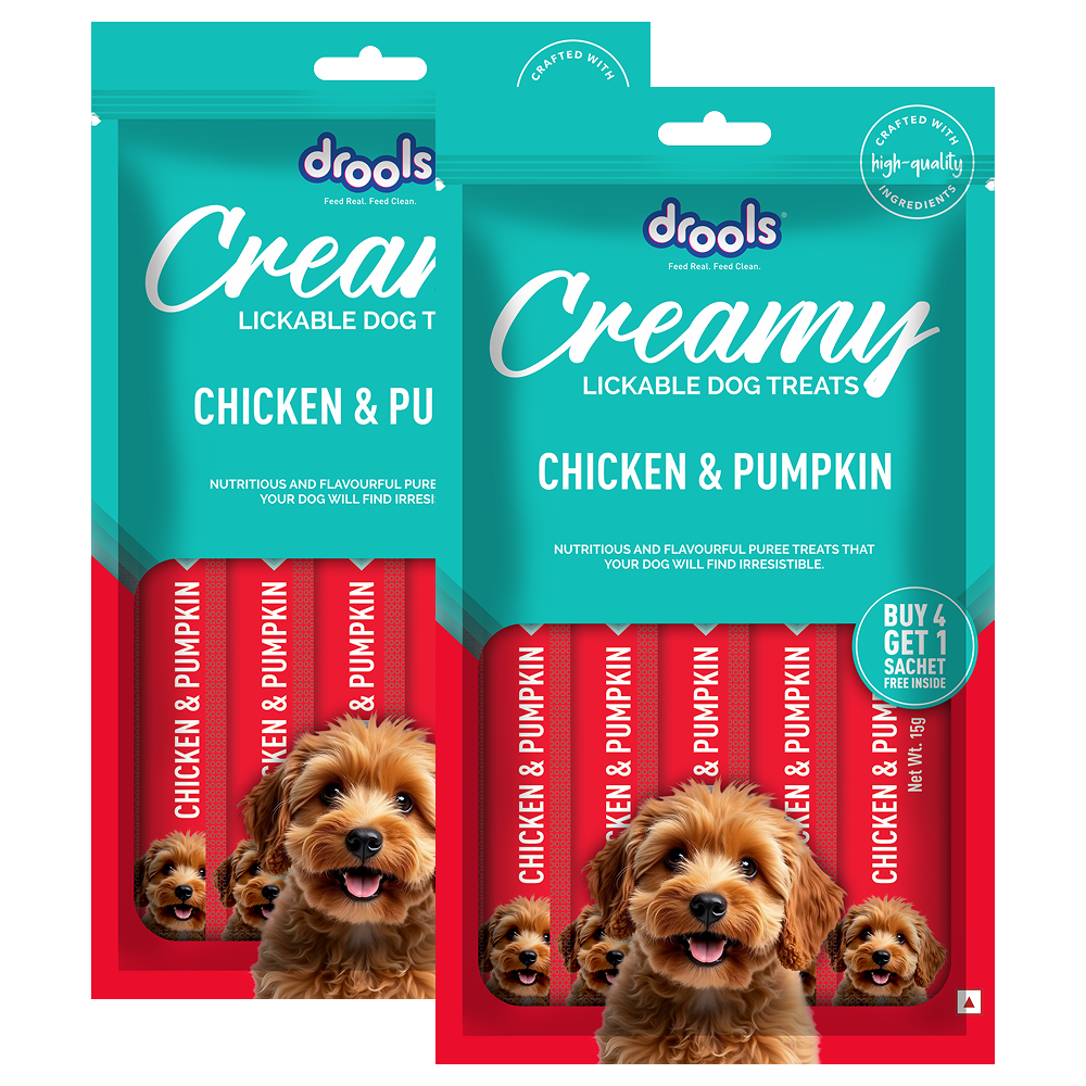 Drools Chicken & Pumpkin Creamy Dog Treats Dog Treats + Others Drools 2x75g