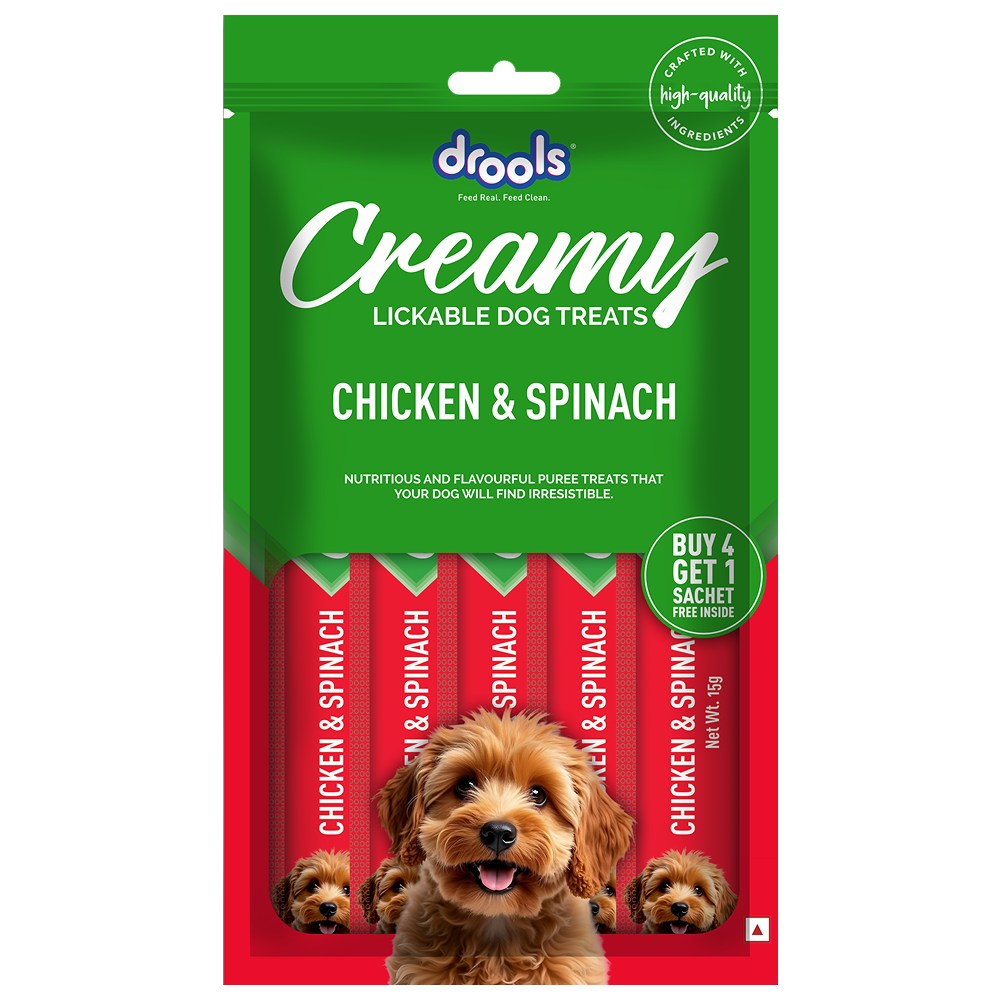 Drools Chicken & Spinach Creamy Dog Treats Dog Treats + Others Drools 75g