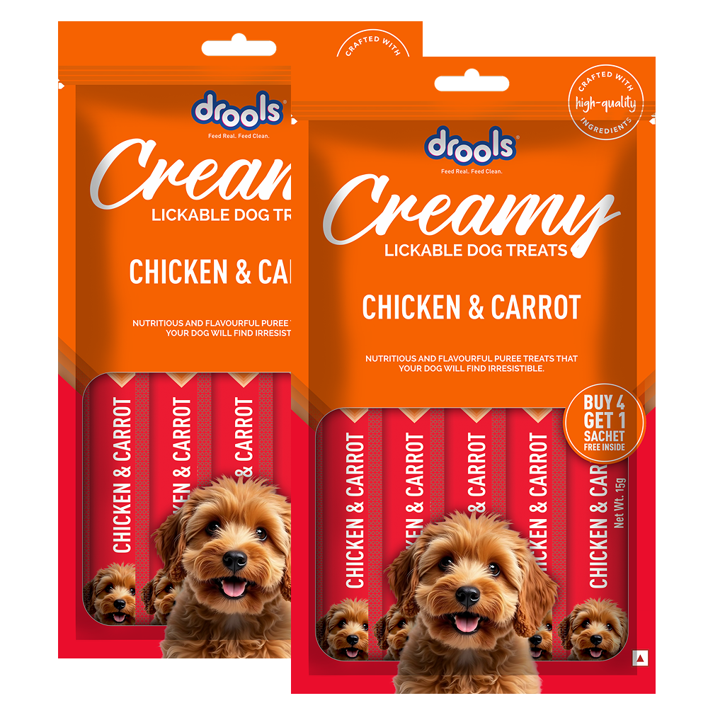 Drools Chicken & Carrot Creamy Dog Treats Dog Treats + Others Drools 2x75g