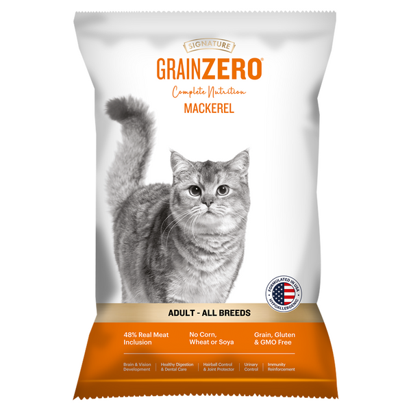 Signature Grain Zero Mackerel Adult Cat Dry Food For All Breed