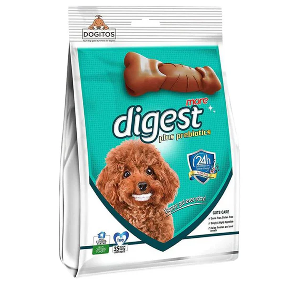 Gnawlers Digest Plus Prebiotics More Dental Chew Bone for Dogs Dog Treats + Others Gnawlers