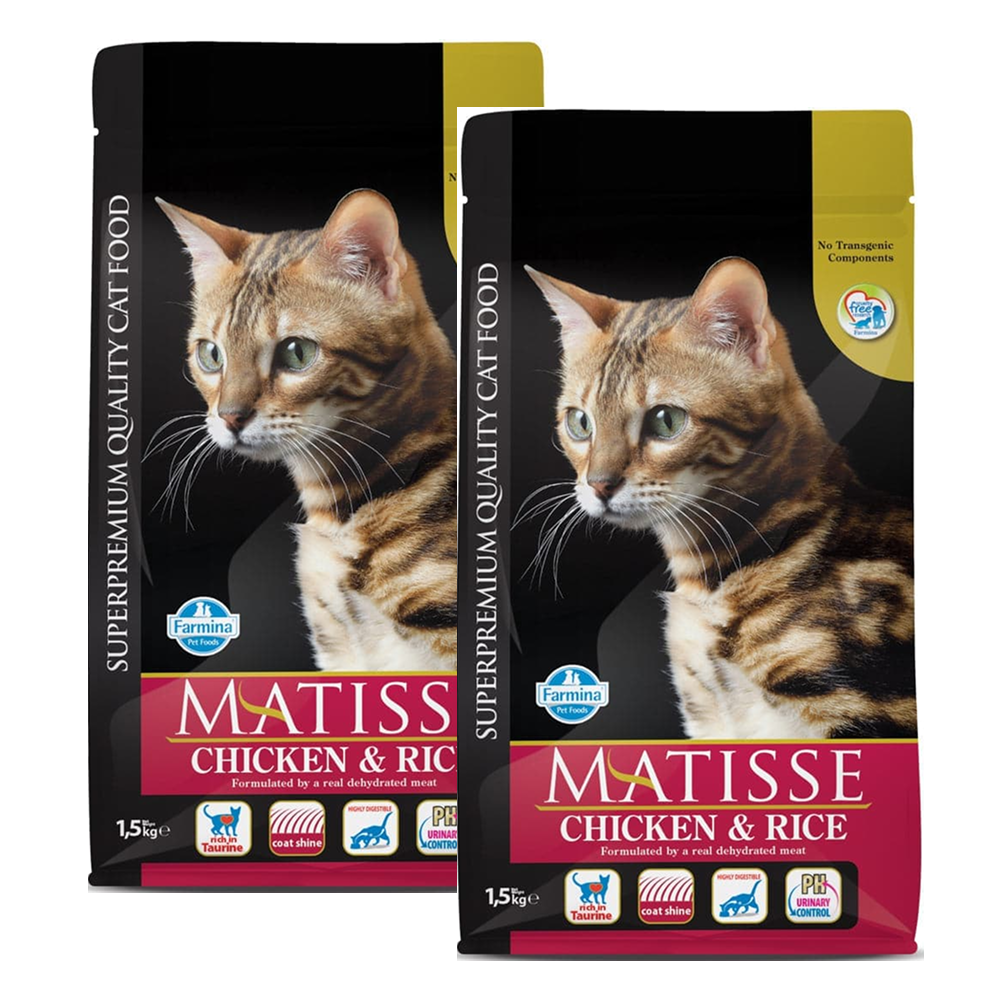 Farmina Matisse Chicken & Rice Adult Cat Dry Food Cats- Dry food Matisse 3kg (2x1.5kg)