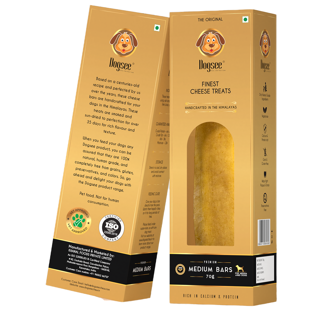 Dogsee Chew 100% Natural Yak Milk Bars Medium Breed Dog Treats Dog Treats + Others Dogsee Chew