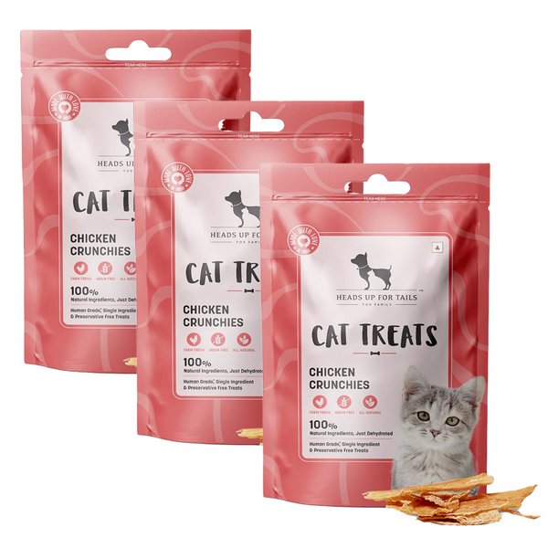 HUFT Dehydrated Chicken Crunchies Cat Treats