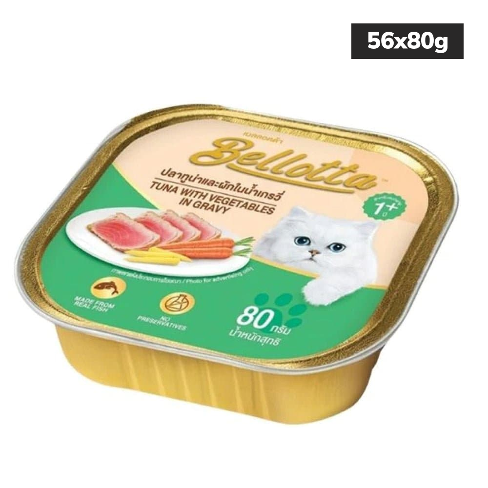 Bellotta Tuna with Vegetables in Gravy Cat Wet Food Cats-Wet Food Bellotta 56x80gm