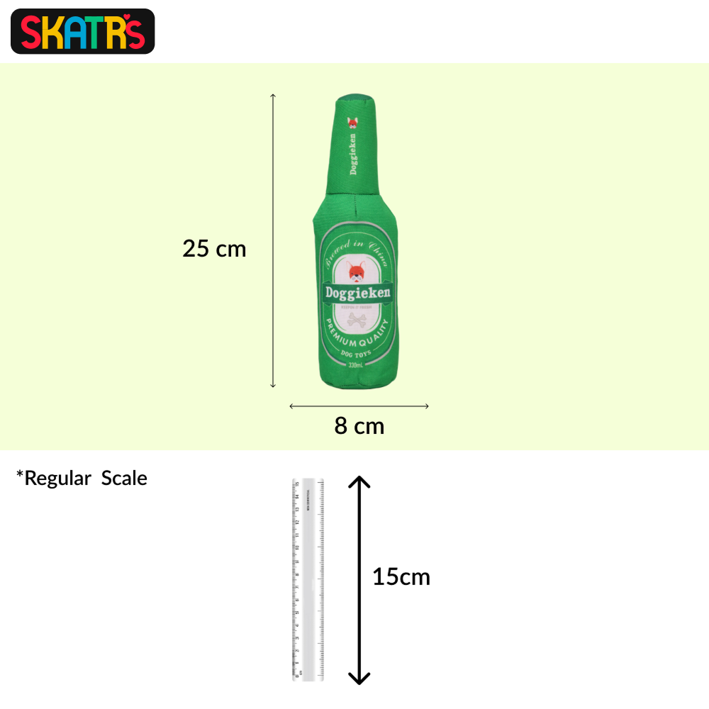 Skatrs Dogrona Bottle Plush Toy for Dogs Dogs-Toys Skatrs
