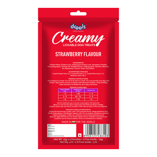 Drools Strawberry Creamy Dog Treats