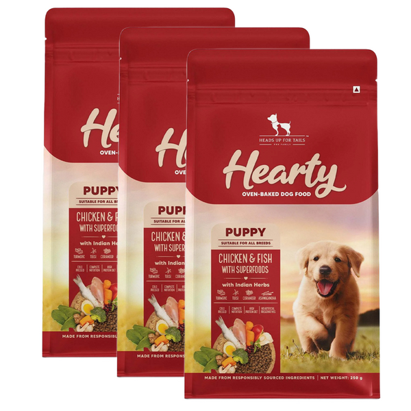HUFT Hearty Oven Baked Chicken Fish with Superfoods Puppy Dog