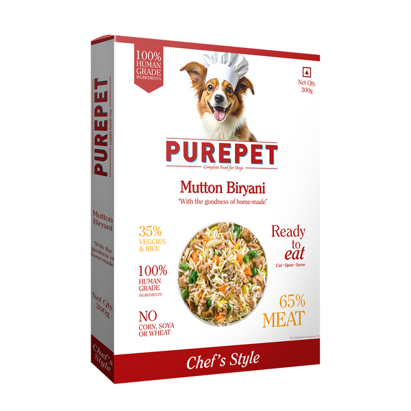 Purepet Mutton Biryani Fresh Food For Dogs