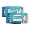 Hachi Wilson Premium Hypoallergenic Plant Based Wipes for Dogs and Cats Dogs-Grooming Supplies Hachi Wilson 2x80pcs