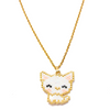 Jenni & Janki Cat Handcrafted Miyuki Delica Beaded Necklace (White) Pet Parent-Jewellery & Accessories Jenni and Janki Dropship 4.75g