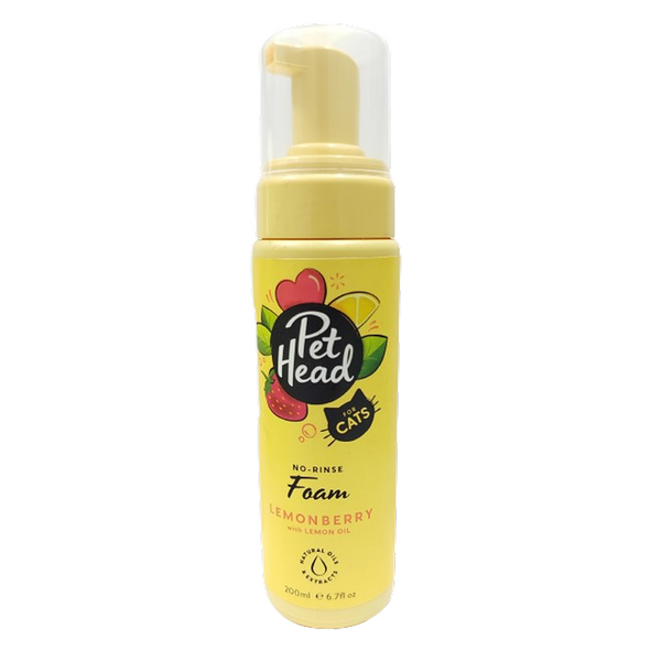 Pet Head No Rinse Lemonberry Foam for cats