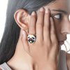 Jenni & Janki Pug Face Miyuki Delica Beaded Ring Pet Parent-Jewellery & Accessories Jenni and Janki Dropship