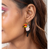 Jenni & Janki Handcrafted Miyuki Beaded Toucan Bird Earrings Pet Parent-Jewellery & Accessories Jenni and Janki Dropship
