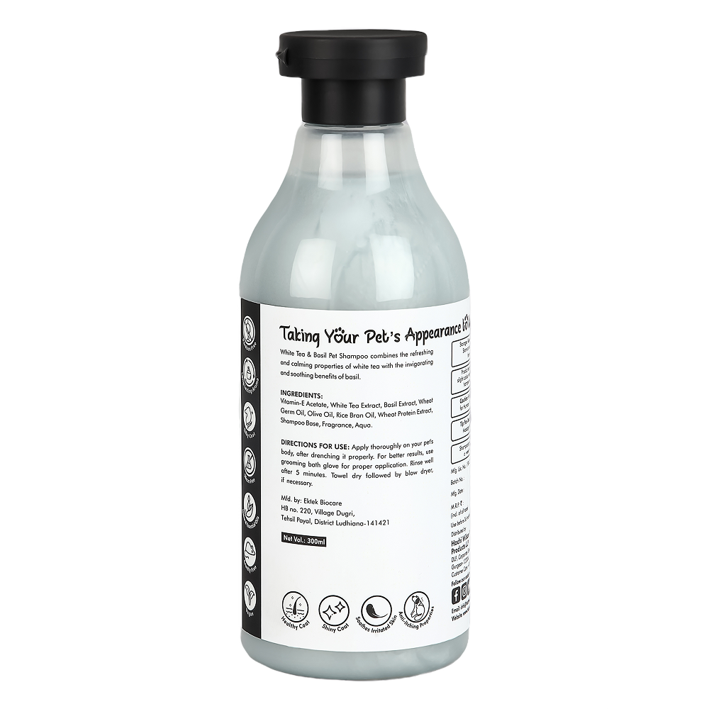 Hachi Wilson Super Premium White Tea and Basil Shampoo for Cats Cats-Grooming Supplies Hachi Wilson