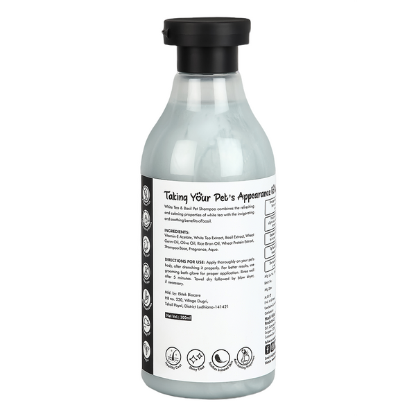 Hachi Wilson Super Premium White Tea and Basil Shampoo for Cats