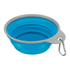 Trixie Foldable Silicon Travel Bowl for Dogs and Cats (Blue/Gray) Both-Bowls & Feeders Trixie 500mL