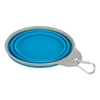 Trixie Foldable Silicon Travel Bowl for Dogs and Cats (Blue/Gray) Both-Bowls & Feeders Trixie