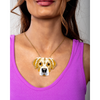 Jenni & Janki Handcrafted Miyuki Labrador Dog Necklace Pet Parent-Jewellery & Accessories Jenni and Janki Dropship