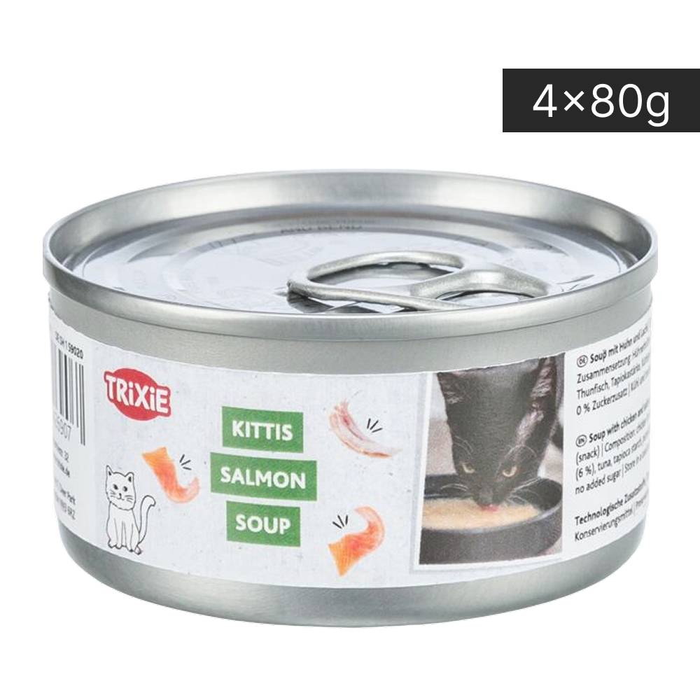 Trixie Kitts Salmon Soup for Cats Cats-Treats & Others Trixie 320g (4x80g)