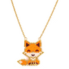Jenni & Janki Handcrafted Miyuki Fox Necklace Pet Parent-Jewellery & Accessories Jenni and Janki Dropship 4.85g